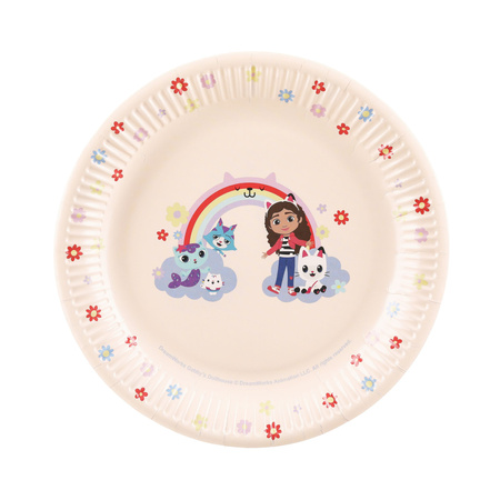 Talerzyki Koci Domek Gabi papierowe 23cm 6 sztuk TPP104