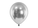 Balony srebrne Glossy 46 cm lateksowe 5 sztuk CHB1-18-018-5x