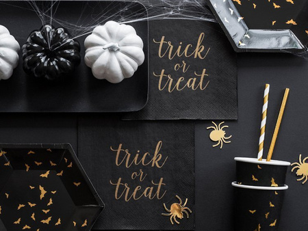 Kubeczki papierowe na Halloween złote Nietoperze 220ml 6 sztuk KPP20-EU1
