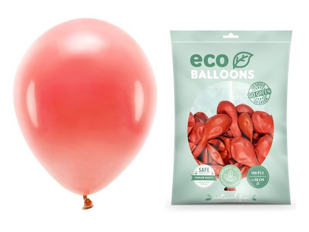 Balony Eco 26cm pastelowe koralowe 100 sztuk ECO26P-081K-100x