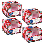 Świece zapachowe w szkle BISPOL 18H WANILIOWE CIASTECZKA 4 sztuki SN69-436-4x