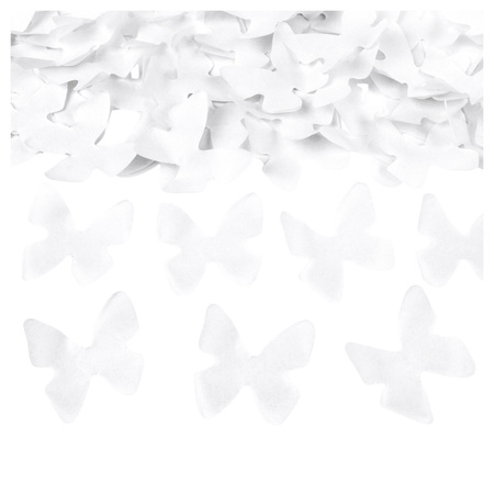 Tuby strzelające konfetti motylki białe wesele ślub sesja 60cm 4 sztuki TUKBT60-4x