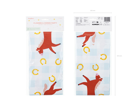 Obrus papierowy Koniki 180x120 cm 1 sztuka OBP3