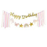 Baner napis Happy Birthday Jednorożce 17,5x230 cm GRL120