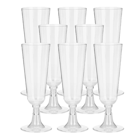 Kieliszki do szampana plastikowe 150 ml 8 sztuk KPS1-099