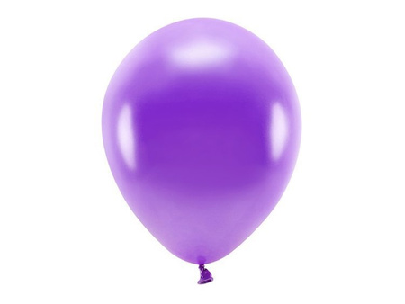 Balony Eco 30cm metalizowane fiolet 100 sztuk ECO30M-014-100x