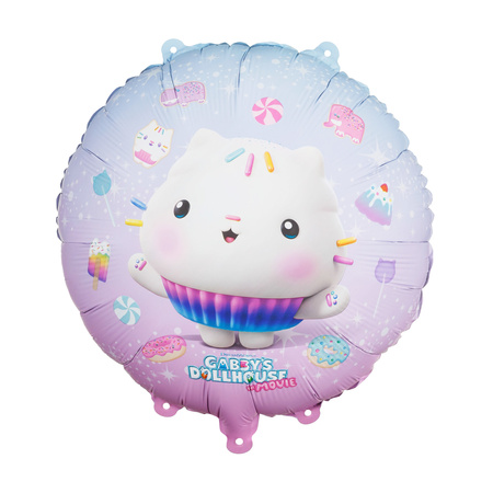 Balon Łakotek Koci Domek Gabi 35cm foliowy okrągły 1 sztuka FB325