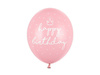 Balony Happy Birthday różowe 6 sztuk SB14P-244-081J-6