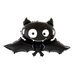 Balon nietoperz czarny na Halloween foliowy 1 sztuka 106518