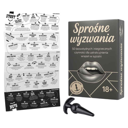 Sprośne wyzwania - 50 niegrzecznych zadań erotyczna gra planszowa dla par