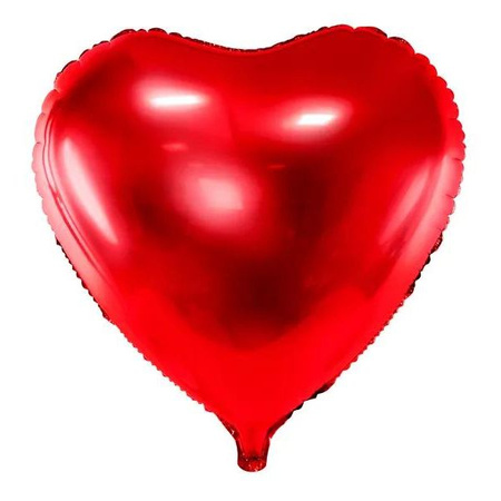 Balony serca czerwone 61 cm foliowe 10 sztuk FB23M-007-BOX-10x