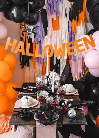  Baner Halloween pomarańczowy na Halloween 250cm 1 sztuka GRL105