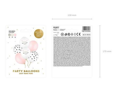 Balony Kotek mix wzorów 30cm 6 sztuk SB14P-306-000-6