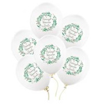 Balony białe Pierwsza Komunia Święta 30cm 6 sztuk SB14P-332-000-6