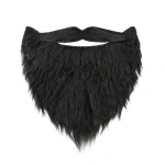 Sztuczna broda z wąsami samoprzylepna czarna zestaw PartyPal 167403