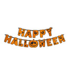 Baner girlanda napis Happy Halloween dynia pomarańczowy 185cm 1szt 512574