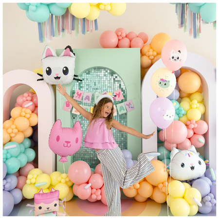Balon Kiciuś Panduś Koci Domek Gabi 65x57 cm foliowy 1 sztuka FB324