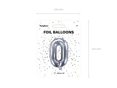 Balony foliowe 40 srebrne 35cm FB10M-40-018