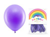 Balony Rainbow 23cm pastelowe fioletowe 10 sztuk RB23P-014-10