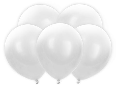 Balony LED 30 cm białe 5 sztuk BL12-4-008