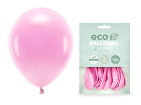 Balony Eco 30cm pastelowe różowe 10 sztuk ECO30P-081-10