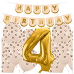 Balony na 4 urodziny Konie Koń Koniki dekoracje zestaw urodzinowy zes-konie-24