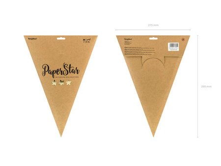 Gwiazda papierowa 70cm złota 1szt GWP1-70-019M