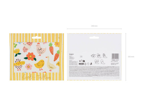 Tatuaże zmywalne na Wielkanoc mix wzorów 20 sztuk TAT13