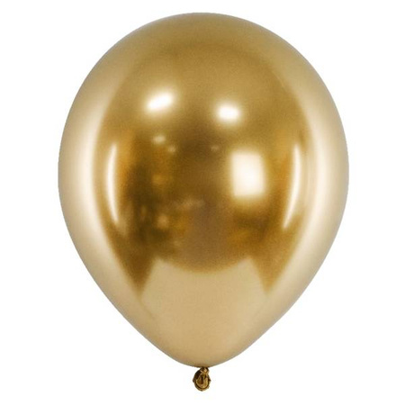 Balony glossy złote 27cm 1 sztuka zestawy-CHB1-019-1x