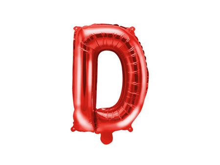 Balony DZIEN MATKI napis foliowe czerwone 35cm FB2M-DZIEN-MATKI-007