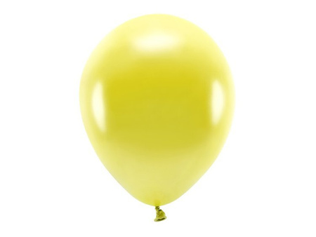 Balony metaliczne żółte 30cm 10 sztuk SB14M-084-10x