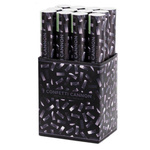 Tuby strzelające srebrnym konfetti 40cm 12szt. TUKM40-018/box12