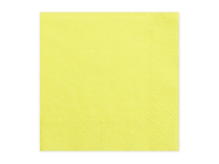 Serwetki żółte 33x33cm 240 sztuk SP33-1-084-KARTON