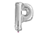 Balon foliowy P srebrny 41cm 1szt BF18-P-SR