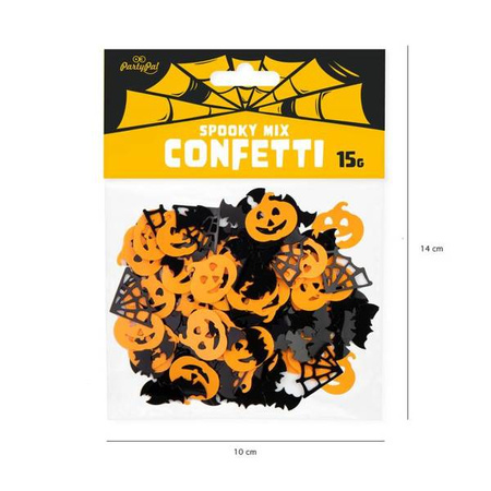 Konfetti dynie pajęczyny i nietoperze na Halloween 15g 512522