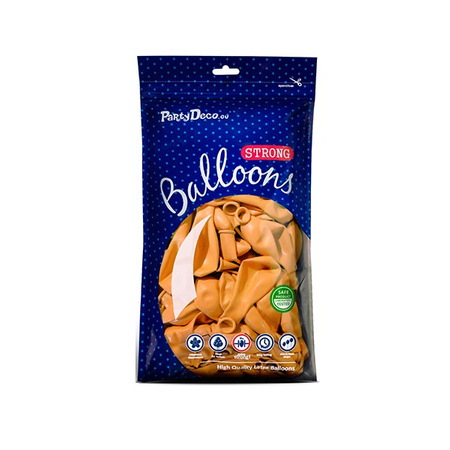 Pomarańczowe balony pastelowe 12 cm 100 sztuk SB5P-005-100x