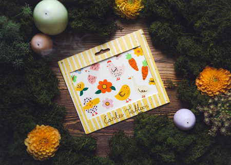 Tatuaże zmywalne na Wielkanoc mix wzorów 20 sztuk TAT13