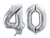 Balony foliowe 40 srebrne 100cm FB1M-40-018