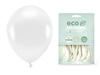 Balony Eco 30cm metalizowane białe 10 sztuk ECO30M-008-10