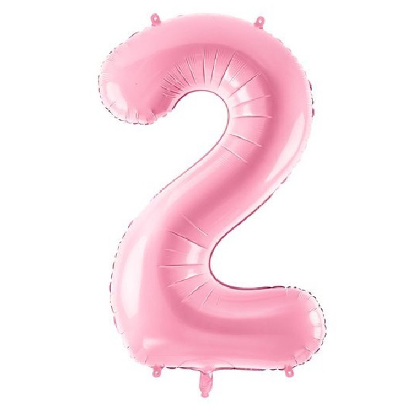 Balon foliowy 2 różowy 86cm 1szt FB1P-2-081J