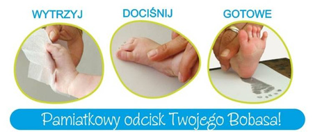 Zestaw Tiny Memories z magicznym atramentem odcisk stopy dłoni bobasa 3szt Tiny-8438