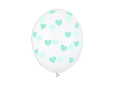 Balony w Serduszka 30cm 6 sztuk SB14C-228-099MI-6