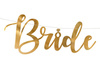 Baner Bride to Be złoty 19 x 80 cm GRL85-019M