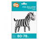 Balon foliowy Zebra 80x78cm 1szt BF-HZEN