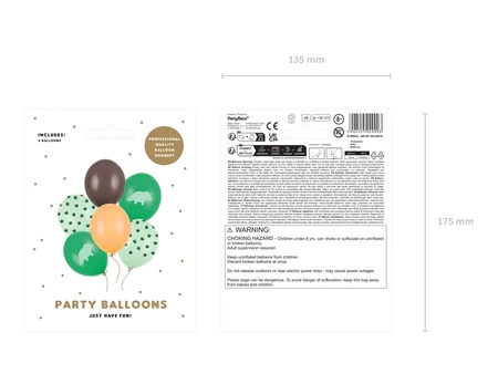 Balony Dinozaury 6 sztuk SB14P-335-000-6