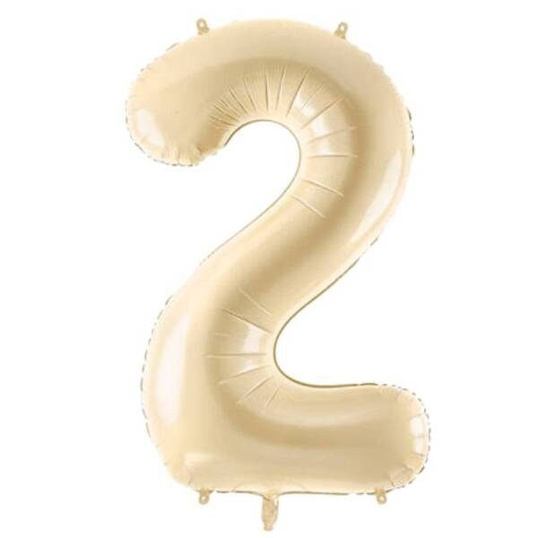 Balon foliowy 2 beżowa 86cm 1szt FB230P-2-013