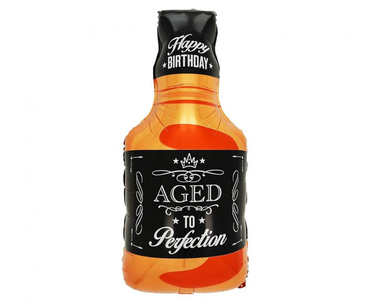 Balon foliowy butelka whisky 32 x 65 cm 1 sztuka BF-HWHI