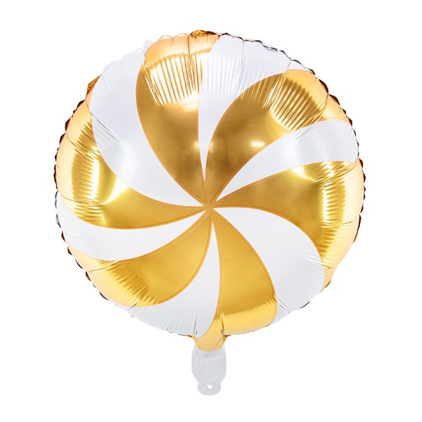 Balon foliowy Cukierek 35cm złoty 1 sztuka FB107-019