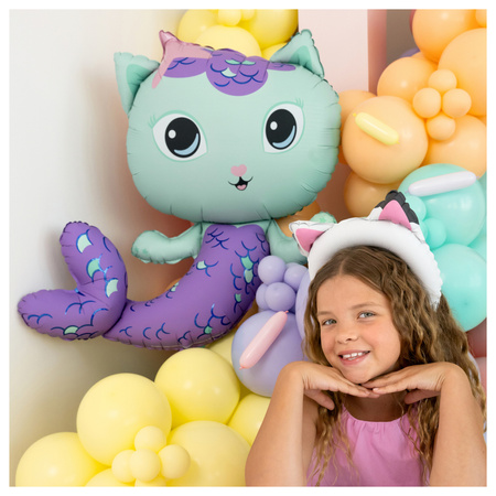Balon Syrenkotka Koci Domek Gabi 82cm foliowy 1 sztuka FB322
