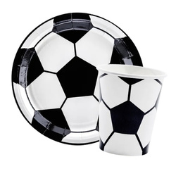 Zestaw kubeczki i talerzyki Piłka Nożna ZES-UN13